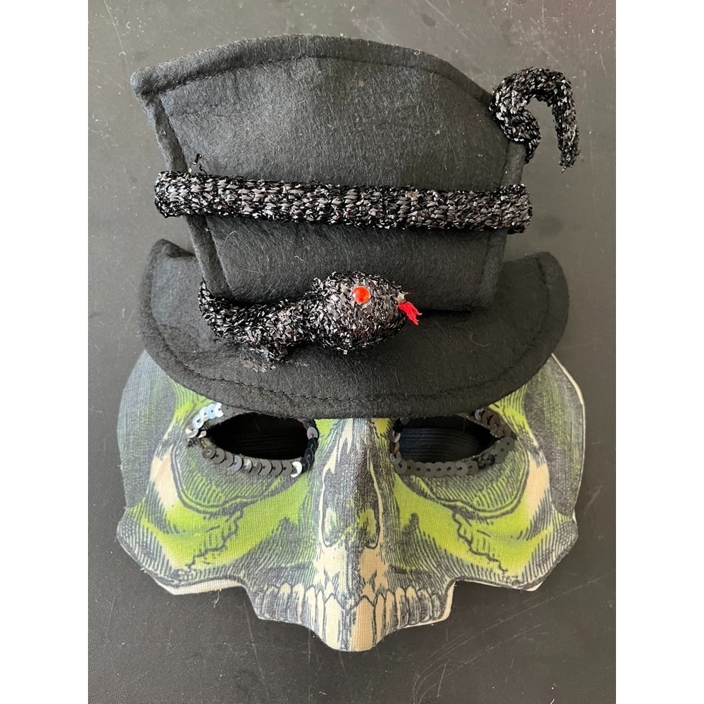 Halloween Costume Skull Mask Adult Steampunk Masquerade Gothic Voodoo